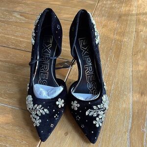 Express Rhinestone Heels